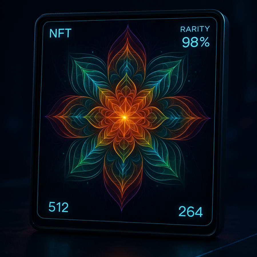 Fractal NFT Rarity Visualization 