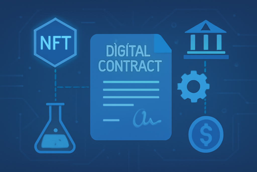 Digital contract smartly managing automated fund disbursement for a scientific project