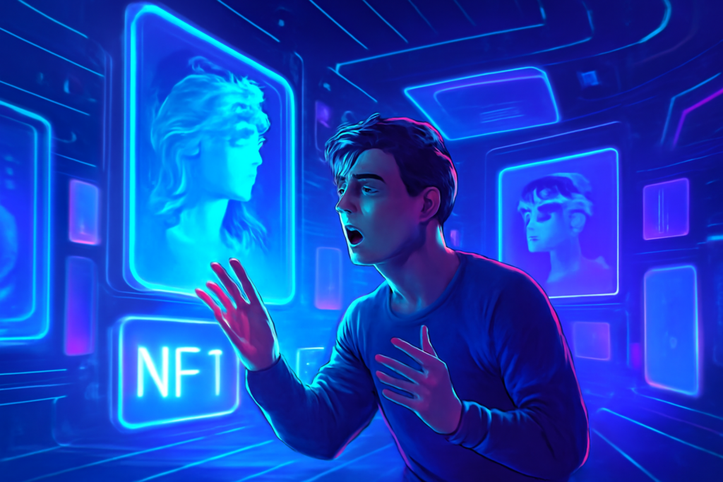 Emotional depiction of neuroscience of NFT Ownership