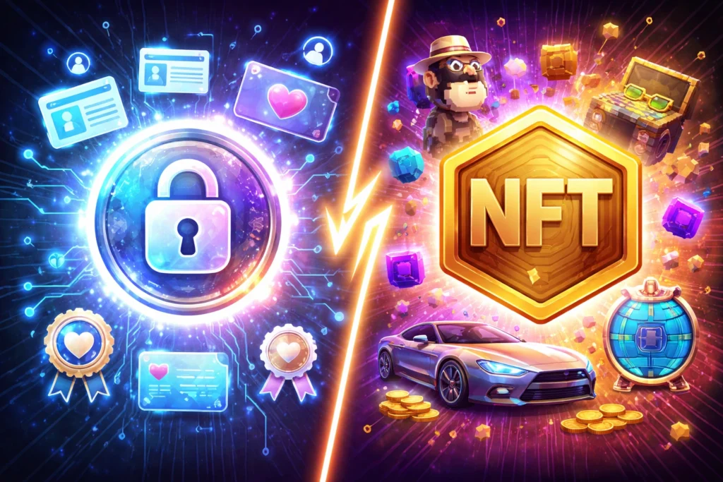 NFTs vs soulbound tokens